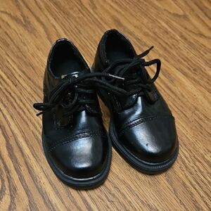 Classic Black Boys Dress Shoes